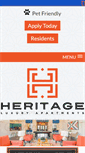 Mobile Screenshot of heritageapts.net